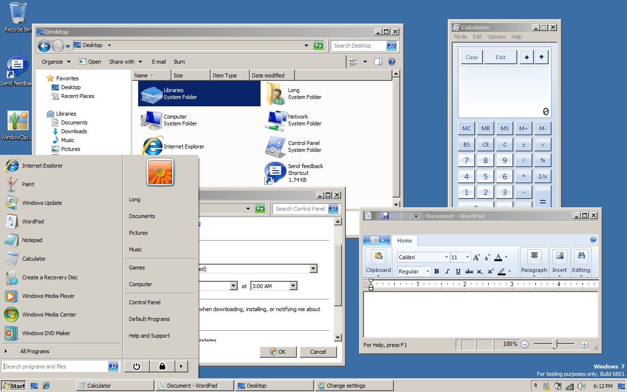 Windows vista themes pack